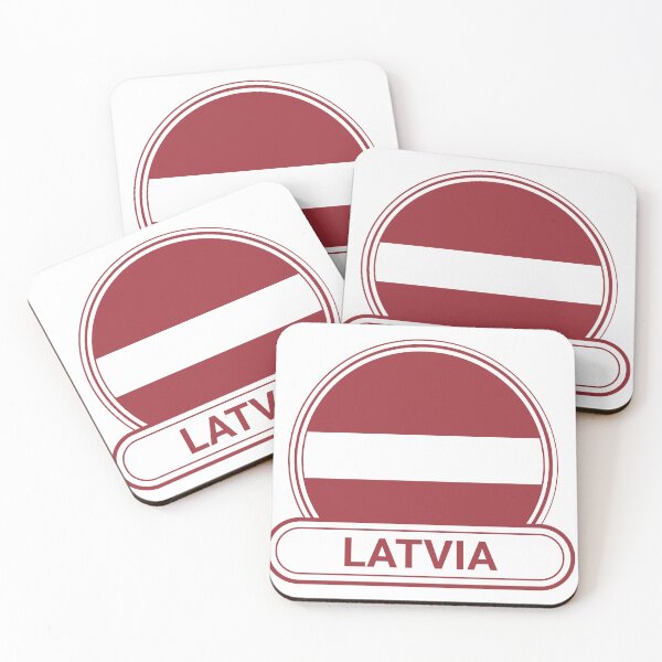 Item preview, Latvia Country Badge - Latvia Flag designed and sold by chrisrivait.