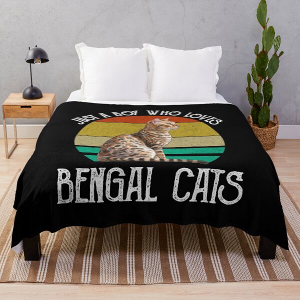 Item preview, Just A Boy Who Loves Bengal Cats designed and sold by Cat Lady Designs.
