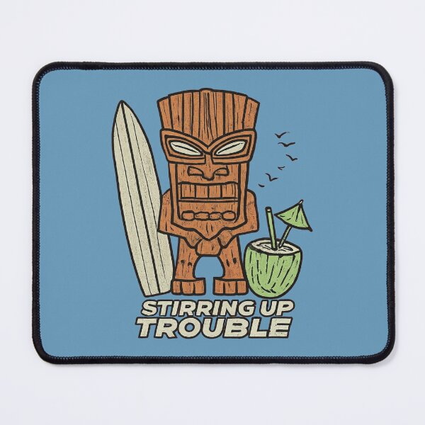 Item preview, Stirring Up Trouble Retro Tiki designed and sold by Retro Travel Design.
