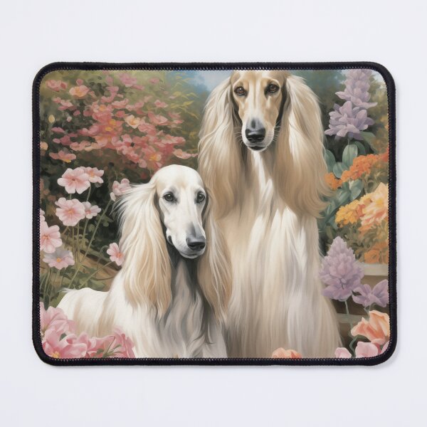 Item preview, Afghan Hounds in a Flower Garden designed and sold by Samuelsboro.