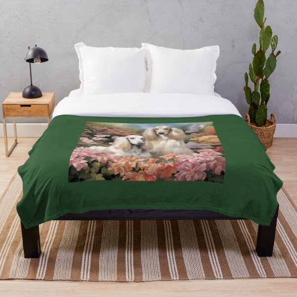 Item preview, Afghan Hounds in a Flower Garden designed and sold by Samuelsboro.