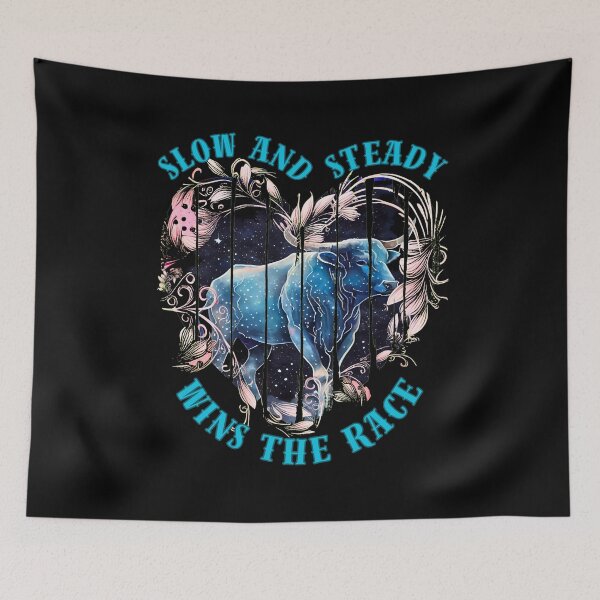 Item preview, Slow And Steady Wins The Race. taurus astrological sign designed and sold by ZodiacWonders.