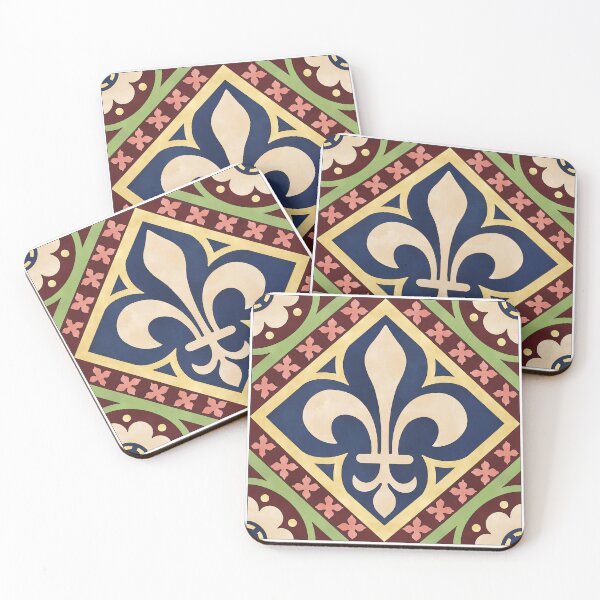 Item preview, Fleur De Lys Tile Reproduction designed and sold by MadeByGeeClowes.