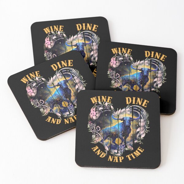 Item preview, Wine, Dine, And Nap Time. taurus sign designed and sold by ZodiacWonders.