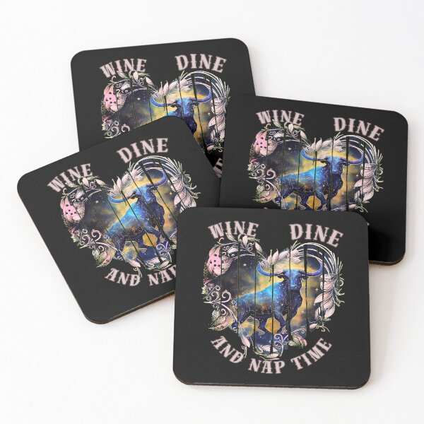 Item preview, Wine, Dine, And Nap Time. taurus zodiac sign designed and sold by ZodiacWonders.