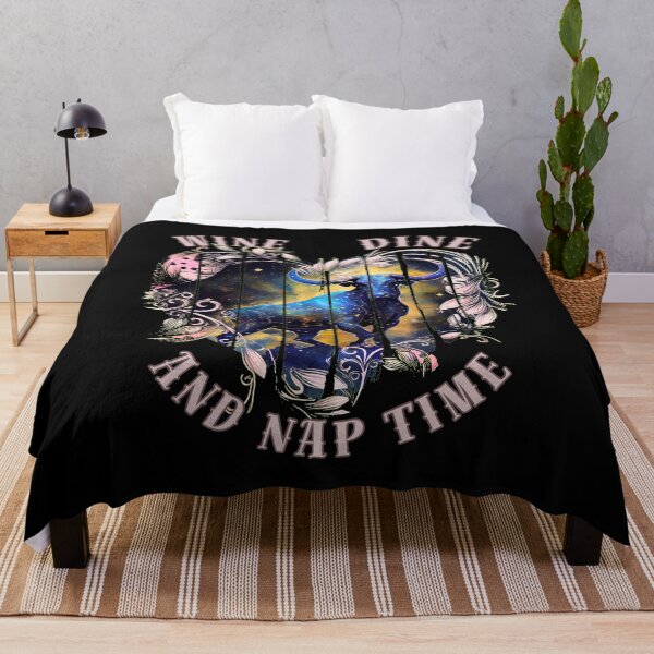 Item preview, Wine, Dine, And Nap Time. taurus zodiac sign designed and sold by ZodiacWonders.