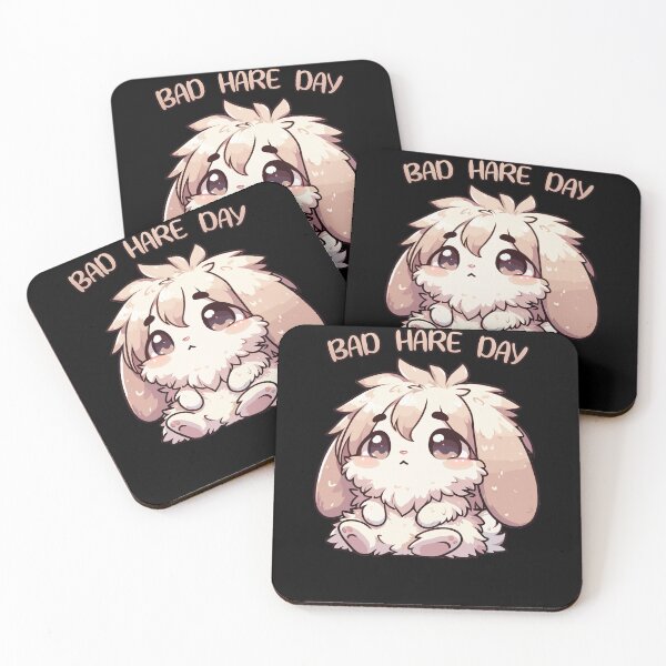Item preview, Bad Hare Day - Messy Hair Bunny designed and sold by Mini Pandas.