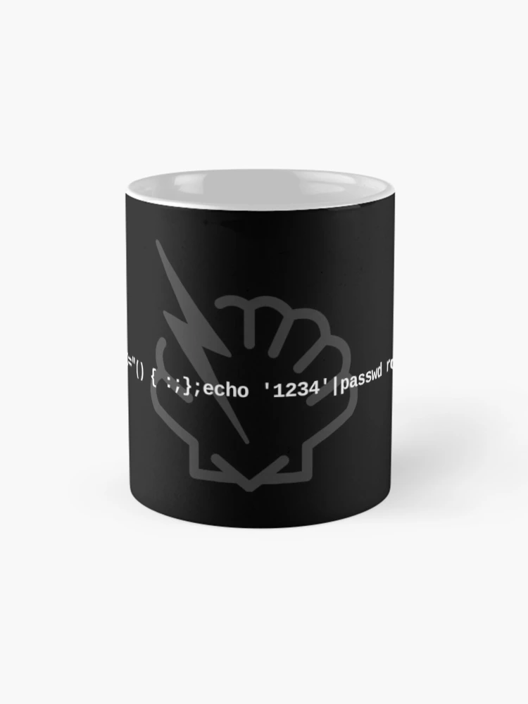 Thumbnail 4 of 6, Coffee Mug, Shellshock Hack (WB) designed and sold by ByteWorksStudio.