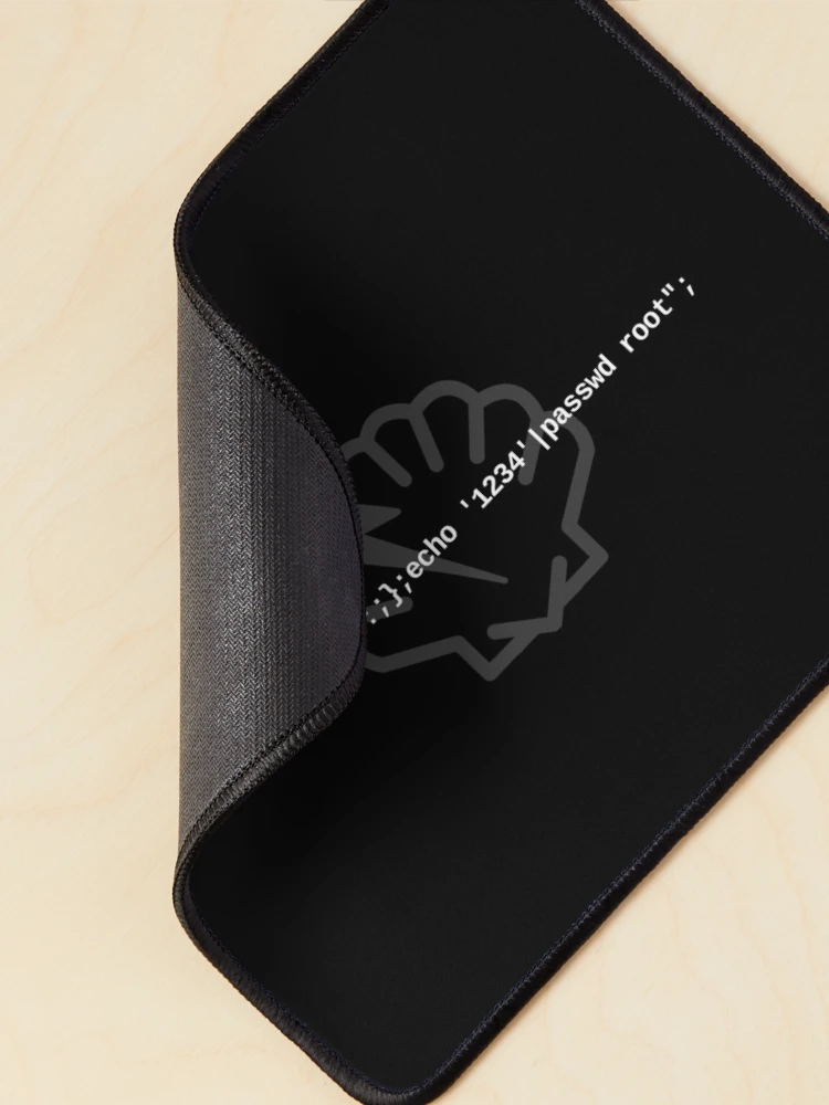Thumbnail 2 of 5, Mouse Pad, Shellshock Hack (WB) designed and sold by ByteWorksStudio.