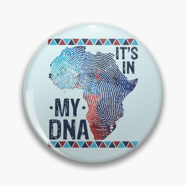 Item preview, It's in My DNA | Blue African Map with Fingerprint designed and sold by PearlMoonGrapes.