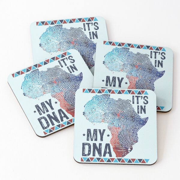 Item preview, It's in My DNA | Blue African Map with Fingerprint designed and sold by PearlMoonGrapes.