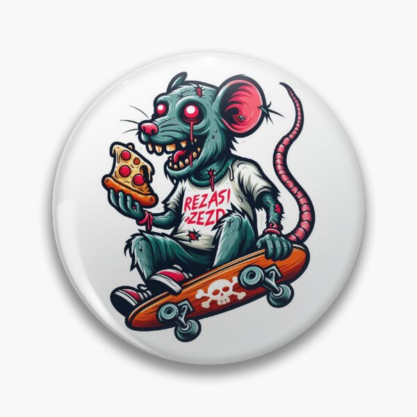 Artikelvorschau, Zombie-Ratte isst pizza entworfen und verkauft von PiE_bubbles2 ⭐️⭐️⭐️⭐️⭐️.
