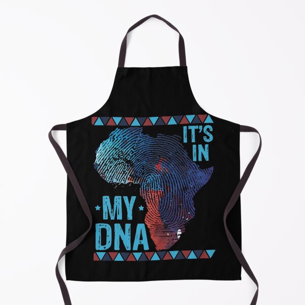 Item preview, It's in My DNA | Blue African Map with Fingerprint - Black designed and sold by PearlMoonGrapes.