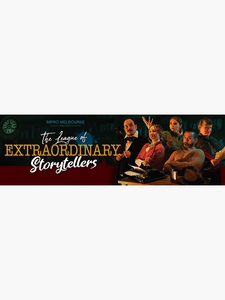 Thumbnail 3 of 3, Sticker, League of Extraordinary Storytellers - Impro Melbourne designed and sold by ImproMelbourne.