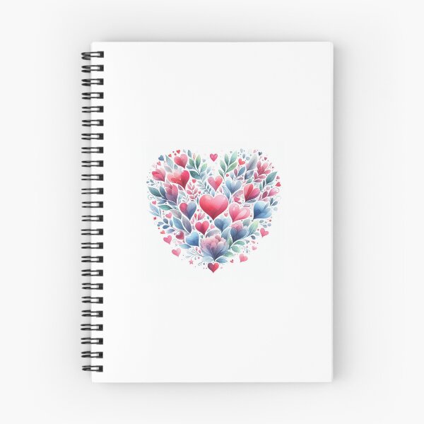 Item preview, Another Floral Hearts Digital Watercolor Heart Shape designed and sold by WhimsyWorksShop.