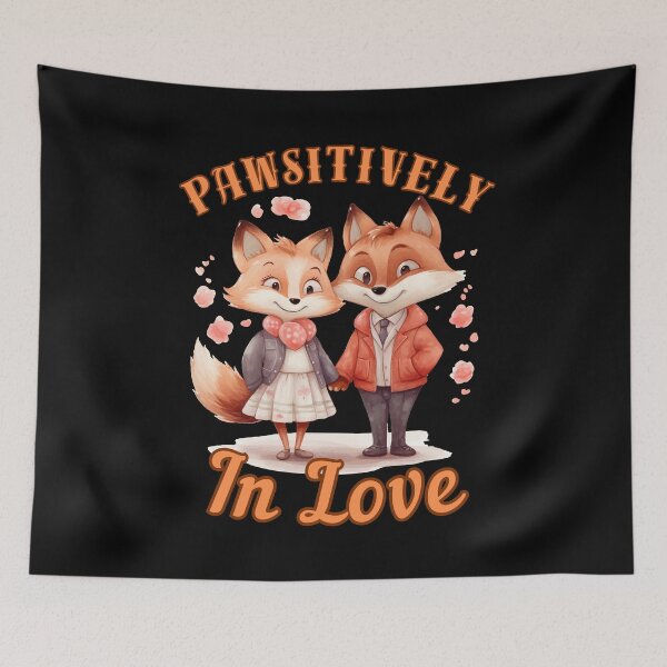Artikelvorschau, Pawsitiv verliebt. Fuchsporträt entworfen und verkauft von FoxVibes.
