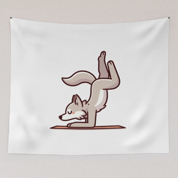 Item preview,  Handstand: Cute Wolf designed and sold by LemuellTrends.