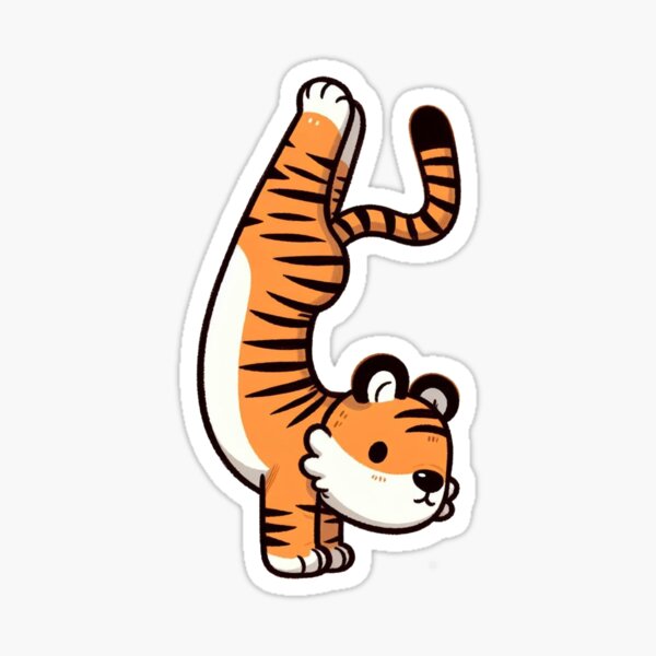 Item preview, Handstand: Cute Tiger designed and sold by LemuellTrends.