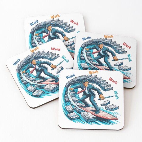 Item preview, Work Life Surfing designed and sold by AnalajiaDesigns.