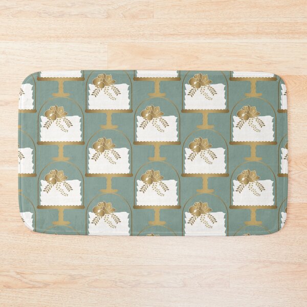 Item preview, Elegant White Cake with Gold Flowers and Letter B designed and sold by Angela Cini.