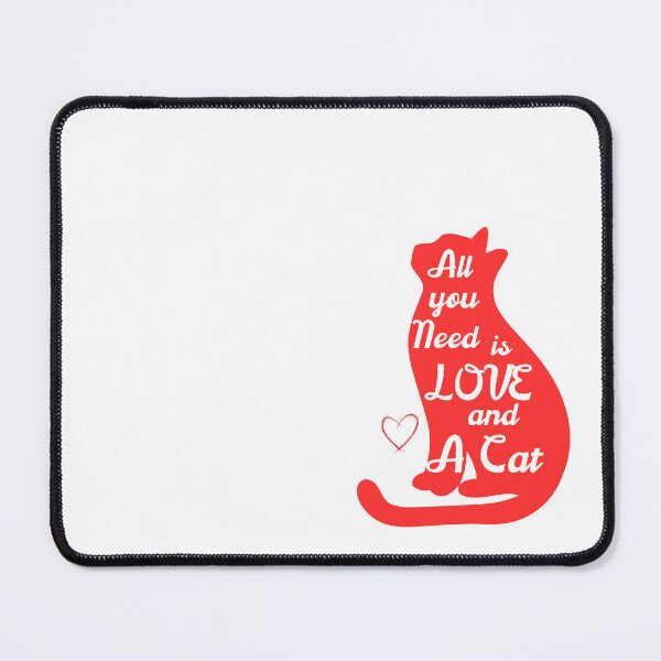 Item preview, " Feline Love Affair Tee " Red designed and sold by Wabi-SabiStudio.
