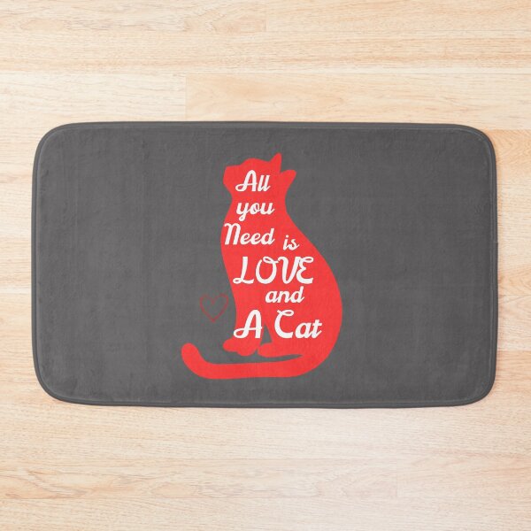 Item preview, " Feline Love Affair Tee "  Red designed and sold by Wabi-SabiStudio.