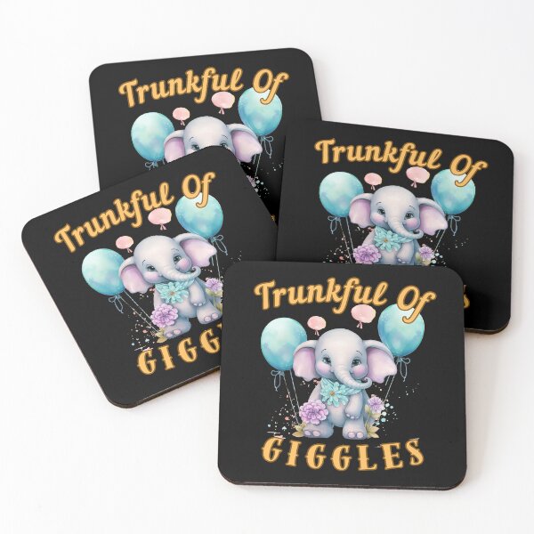 Item preview, Trunkful Of Giggles. elephant lover designed and sold by ElephantVibes.