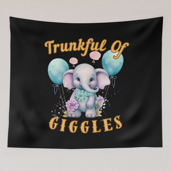 Item preview, Trunkful Of Giggles. elephant lover designed and sold by ElephantVibes.