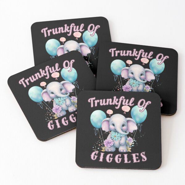 Item preview, Trunkful Of Giggles. elephant head designed and sold by ElephantVibes.