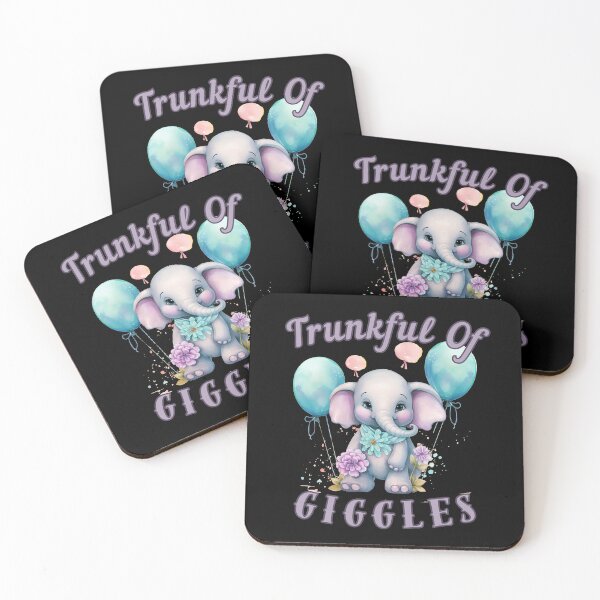Item preview, Trunkful Of Giggles. elephant face designed and sold by ElephantVibes.