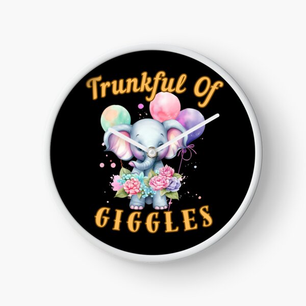 Item preview, Trunkful Of Giggles. watercolor elephant designed and sold by ElephantVibes.
