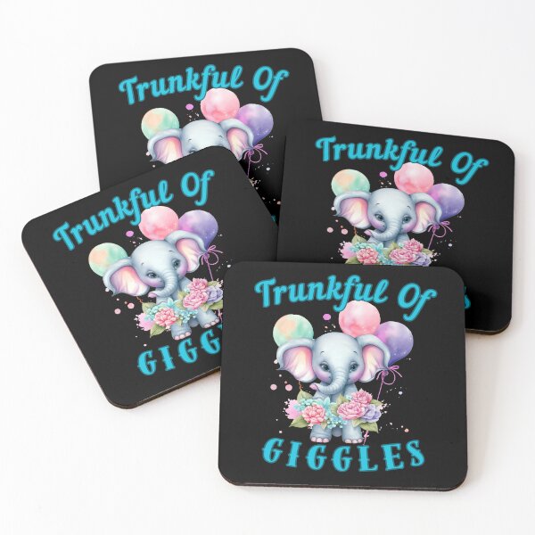 Item preview, Trunkful Of Giggles. adorable elephant designed and sold by ElephantVibes.