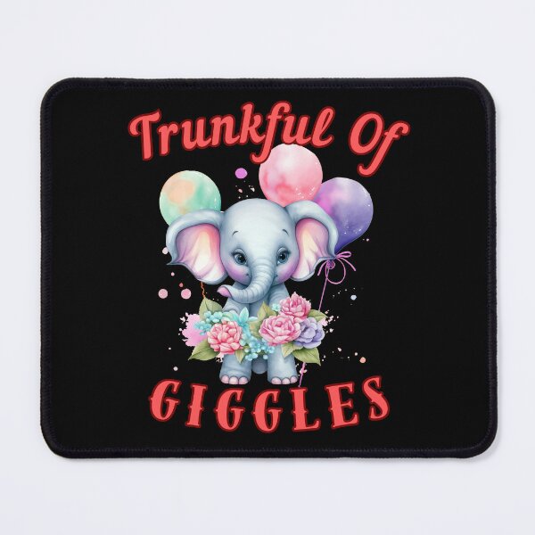 Item preview, Trunkful Of Giggles. happy elephant designed and sold by ElephantVibes.