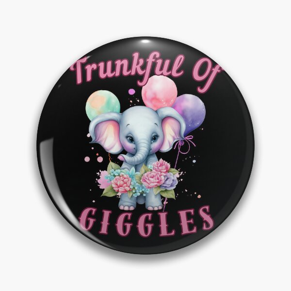 Item preview, Trunkful Of Giggles. elephant saying designed and sold by ElephantVibes.
