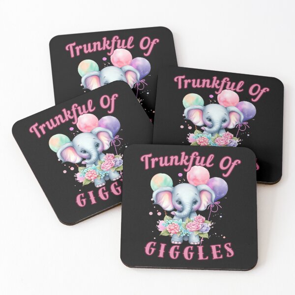 Item preview, Trunkful Of Giggles. elephant saying designed and sold by ElephantVibes.