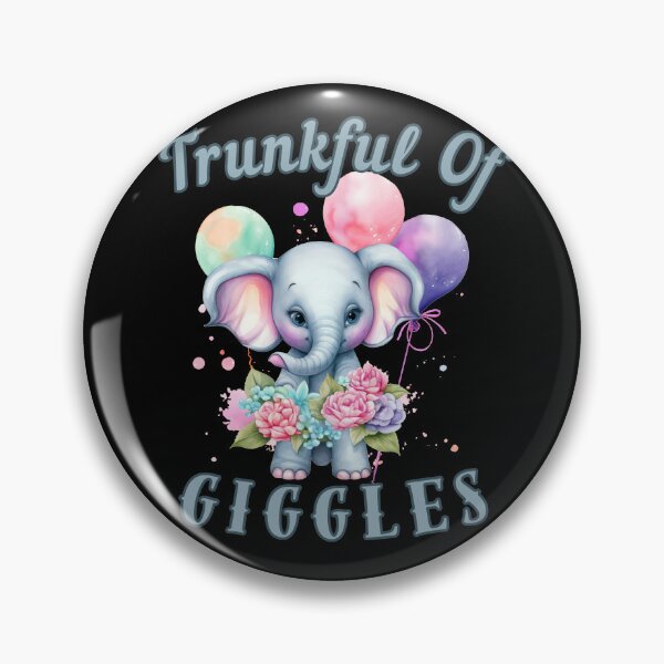 Item preview, Trunkful Of Giggles. elephant quote designed and sold by ElephantVibes.