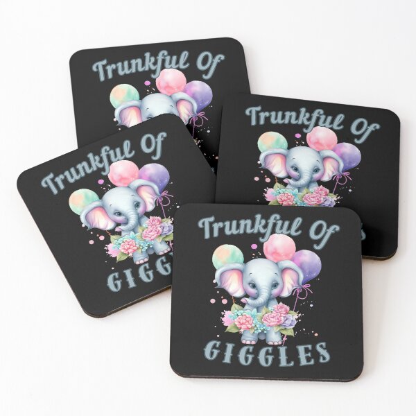 Item preview, Trunkful Of Giggles. elephant quote designed and sold by ElephantVibes.