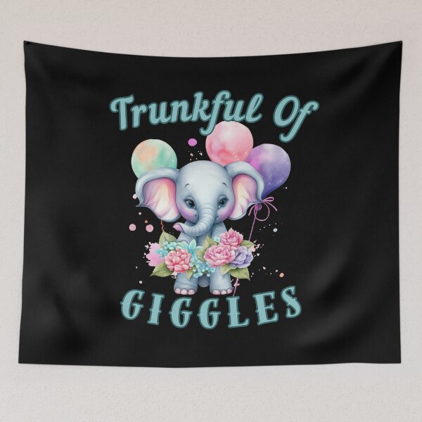 Item preview, Trunkful Of Giggles. Flower elephant designed and sold by ElephantVibes.