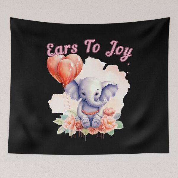 Item preview, Ears To Joy. elephant head designed and sold by ElephantVibes.