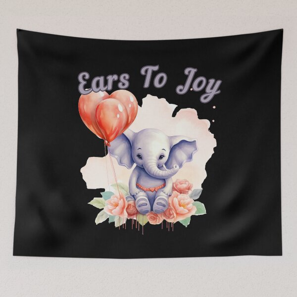 Item preview, Ears To Joy. elephant face designed and sold by ElephantVibes.