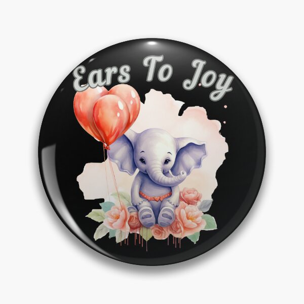 Item preview, Ears To Joy. elephant portrait designed and sold by ElephantVibes.