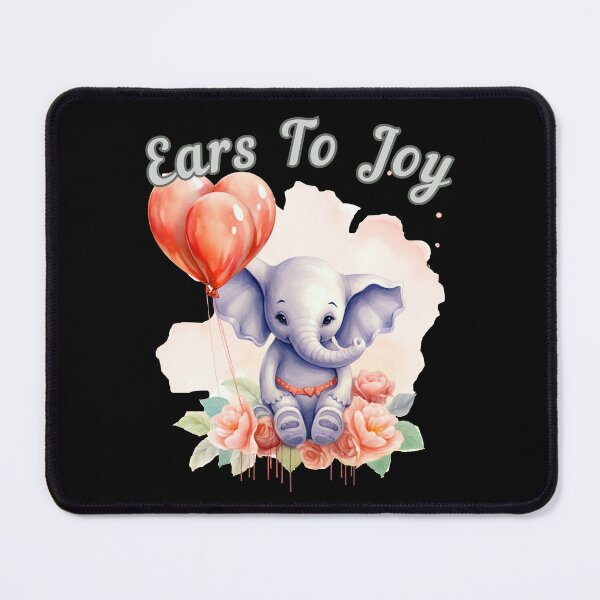 Item preview, Ears To Joy. elephant portrait designed and sold by ElephantVibes.