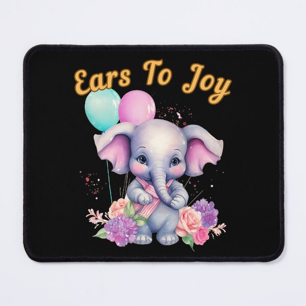 Item preview, Ears To Joy. watercolor elephant designed and sold by ElephantVibes.