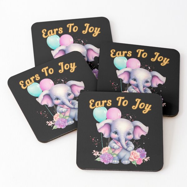 Item preview, Ears To Joy. watercolor elephant designed and sold by ElephantVibes.