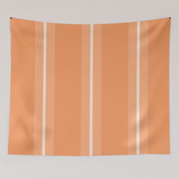 Item preview, Peach Color Wide and Thins Stripe Pattern designed and sold by iCraftCafe.