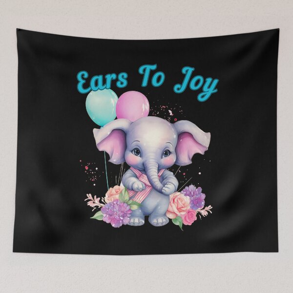 Item preview, Ears To Joy. adorable elephant designed and sold by ElephantVibes.