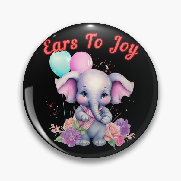 Item preview, Ears To Joy. happy elephant designed and sold by ElephantVibes.