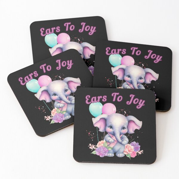 Item preview, Ears To Joy. elephant quote designed and sold by ElephantVibes.