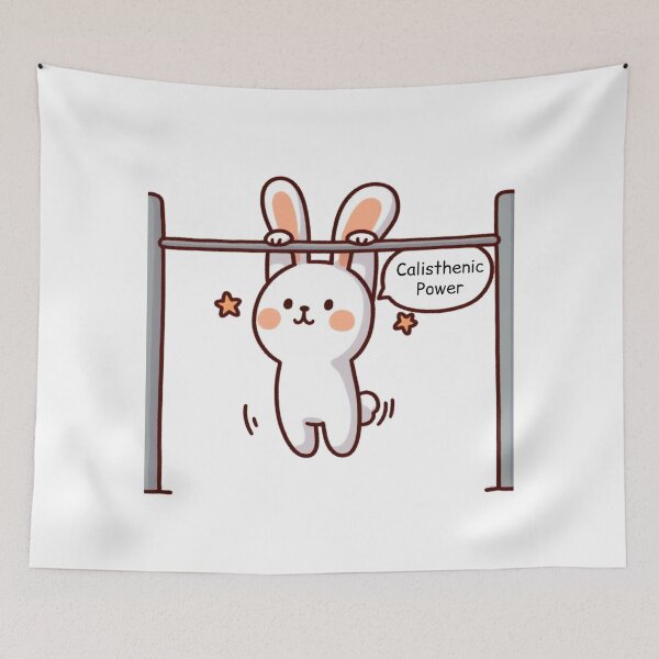 Item preview, Calisthenic: Cute Bunny designed and sold by LemuellTrends.