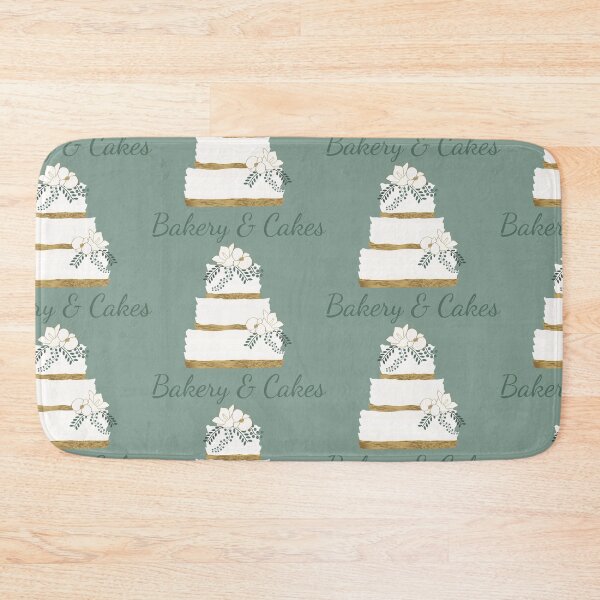 Item preview, Elegant White Cake with Gold Flowers designed and sold by Angela Cini.